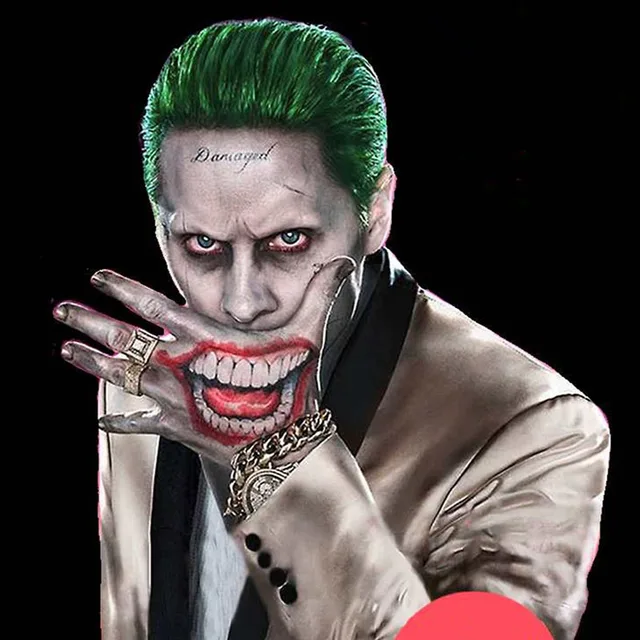 9 Styles Suicide Squad Joker Cosplay Small Ugly Tattoo Stickers Kids Classic Fun Halloween Party Gifts For Children Gifts For Children Suicide Squad Jokersuicide Squad Aliexpress