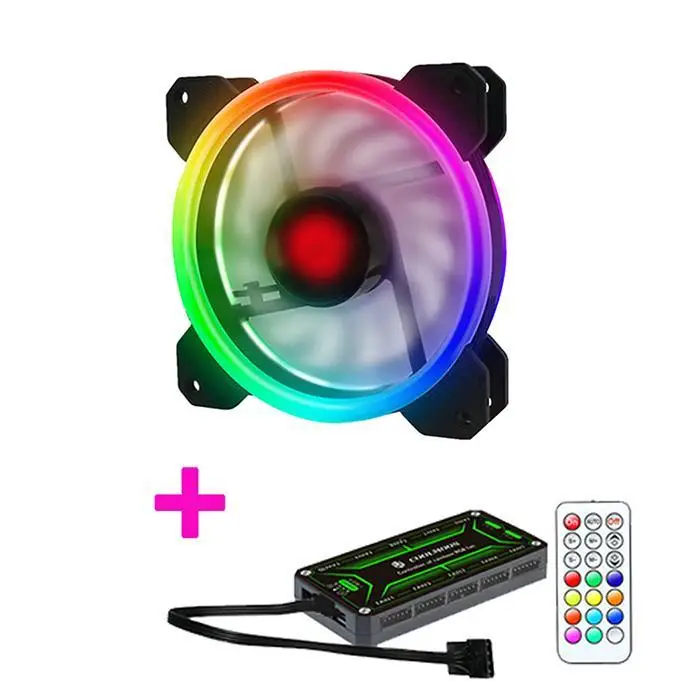 Прочный практичный светодиодный компьютер вентиляторы RGB 1 шт. 37,8cfm10% маленький 6 pin для 2510% дБ контроллер шасси 30000 h вентилятор