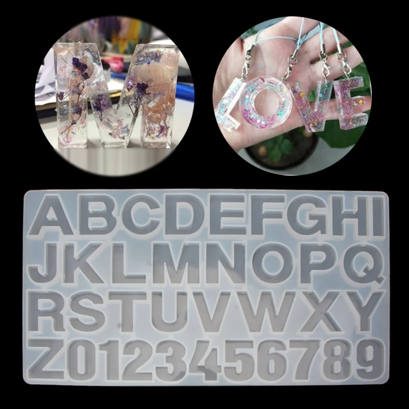 Букв алфавита числа DIY силиконовые формы ювелирные изделия ручной работы, делая инструмент