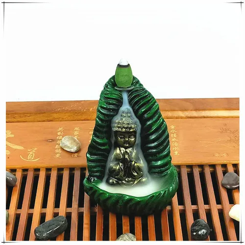 Курильница для благовоний горелка Смола украшения креативный домашний Декор маленький Монах Будда курильница использование в домашних Teaho использовать - Цвет: G