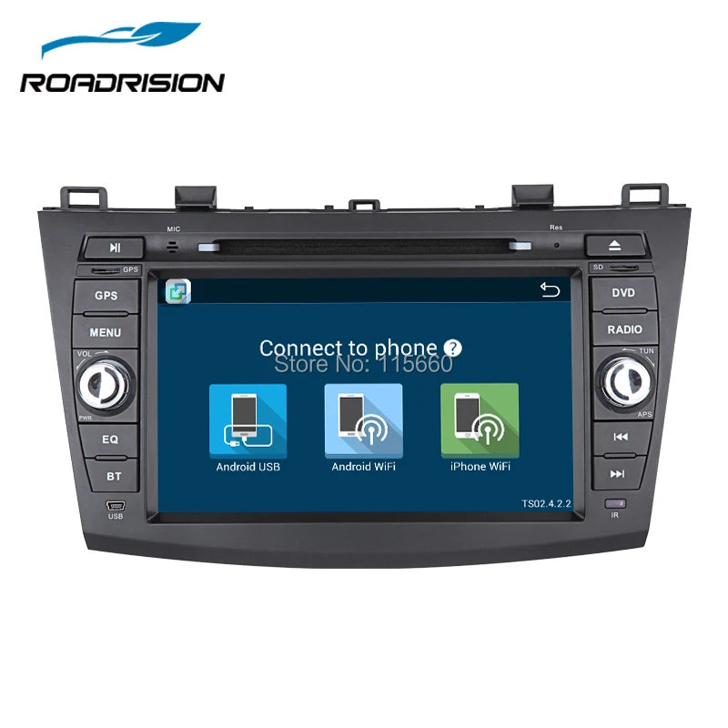 RoadRision Android 6 0 автомобильный DVD для Mazda 3 2010 2013 центральный мультимедийный wi fi радио