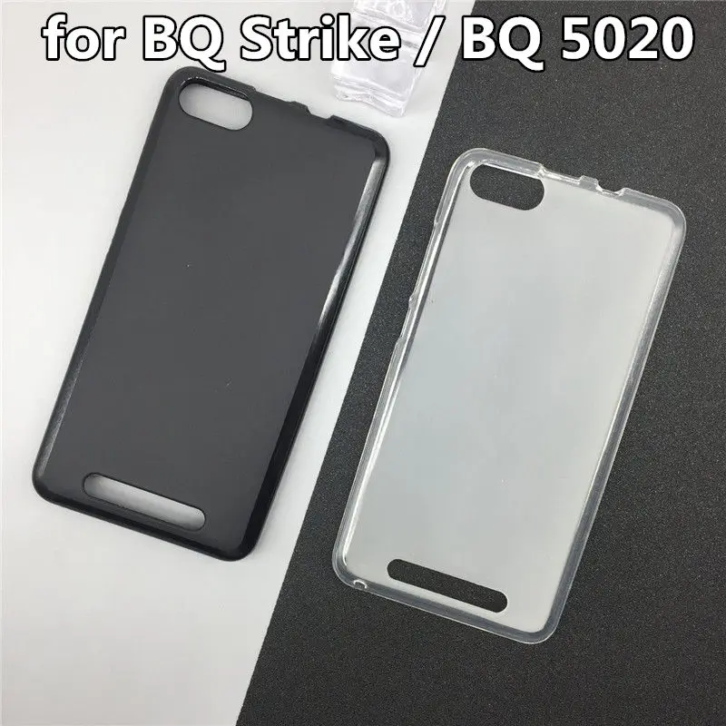 

Official Original Silicone Full Funda Case for BQ Strike BQS 5020 BQS-5020 Phone Back Cover Cases Para Black White Shell Bag