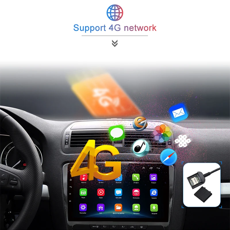Sale AWESAFE 2 din Android 8.1 Car Radio Multimedia video player gps navigation For SKODA Octavia 2 2008 2009 2010 2011 2012 2013 A5 2