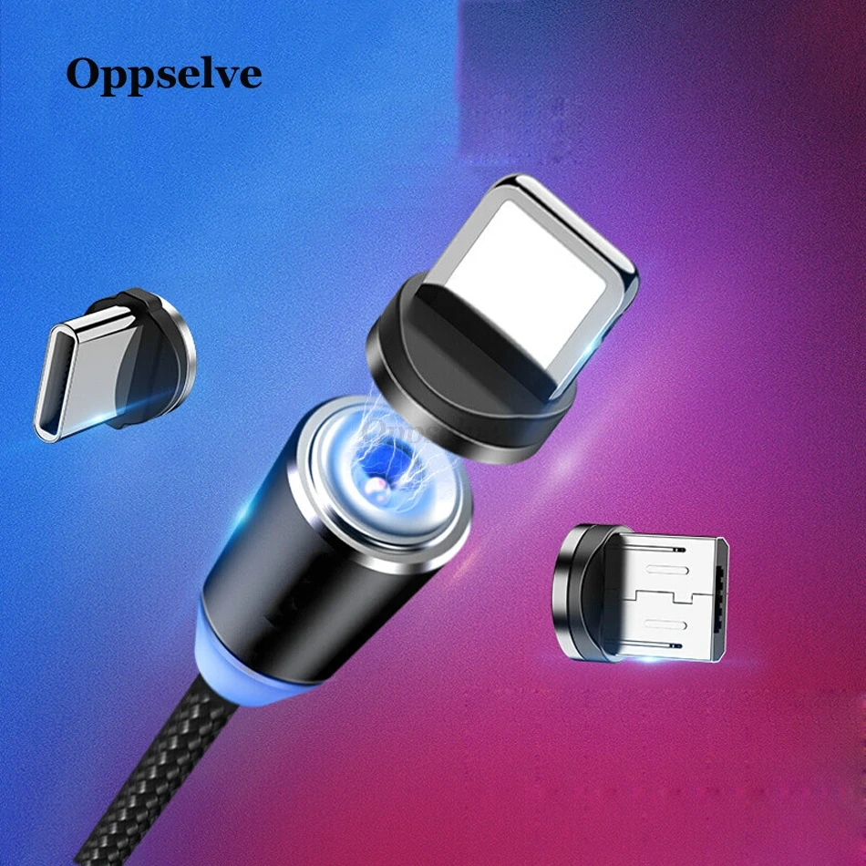 Oppsselve Магнитный кабель Micro USB C адаптер для быстрой зарядки телефона Microusb type-C магнитное зарядное устройство type C для iPhone samsung Xiaomi