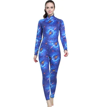 

2018 Wetsuit Women Zipper Swimsuit Full Body Jumpsuits Diving suit Rash Guard Wetsuits for Swimming Surfing Sports Clothing