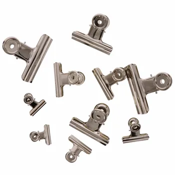 

5pcs Stainless Steel Home Food Seal Clamp Clothespin Clip Office Files Paper Organize 31MM 40MM 51MM 63MM 75MM #276636