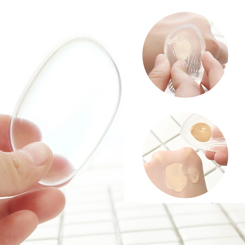 

1pc/2pc Hot Make Up Soft Silicone Puff Sponge for Foundation Liquid BB Cream Face Base Blender Cosmetic Tool