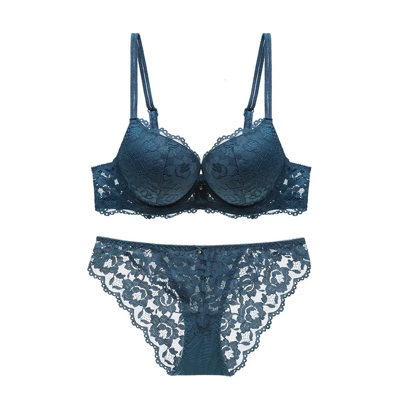 Женский комплект кружевного нижнего белья с чашкой пуш ап|bra set|women bra setbra and panty |