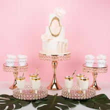 Модная Роскошная подставка для торта, свадебного стола, металлическая подставка для украшения макияжа, подставка для украшения торта, десертный стол, подставка для напитков, конфет