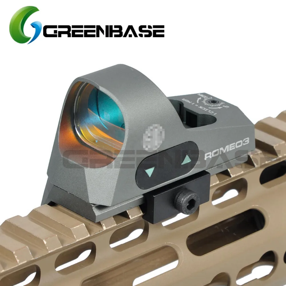 Green Base 3 MOA Mini Red Dot смотреть страйкбол рефлекторный прицел 1x25 Сетка Красный
