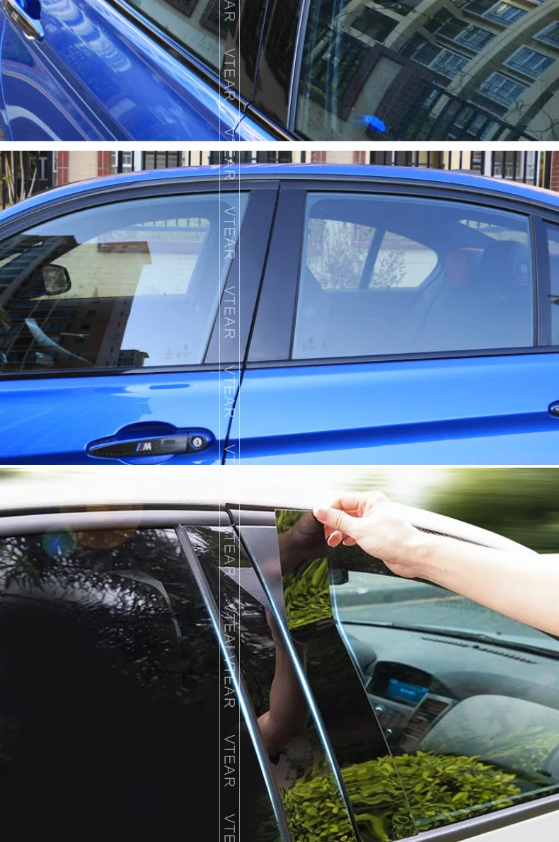 Hivotd для hyundai creta ix25 аксессуары для окна автомобиля BC Колонка декоративная наклейка отделка зеркальная отражающая панель внешний стиль