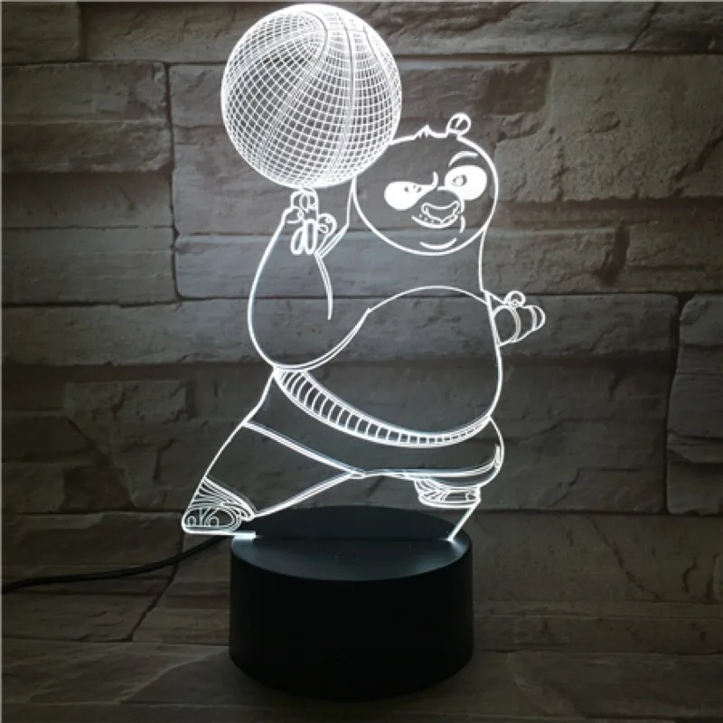 

Boy Led Nightlight Kung Fu Panda Basketball Night light for Children Bedroom Battery Powered Led Night Lamp Kids Birthday Gift