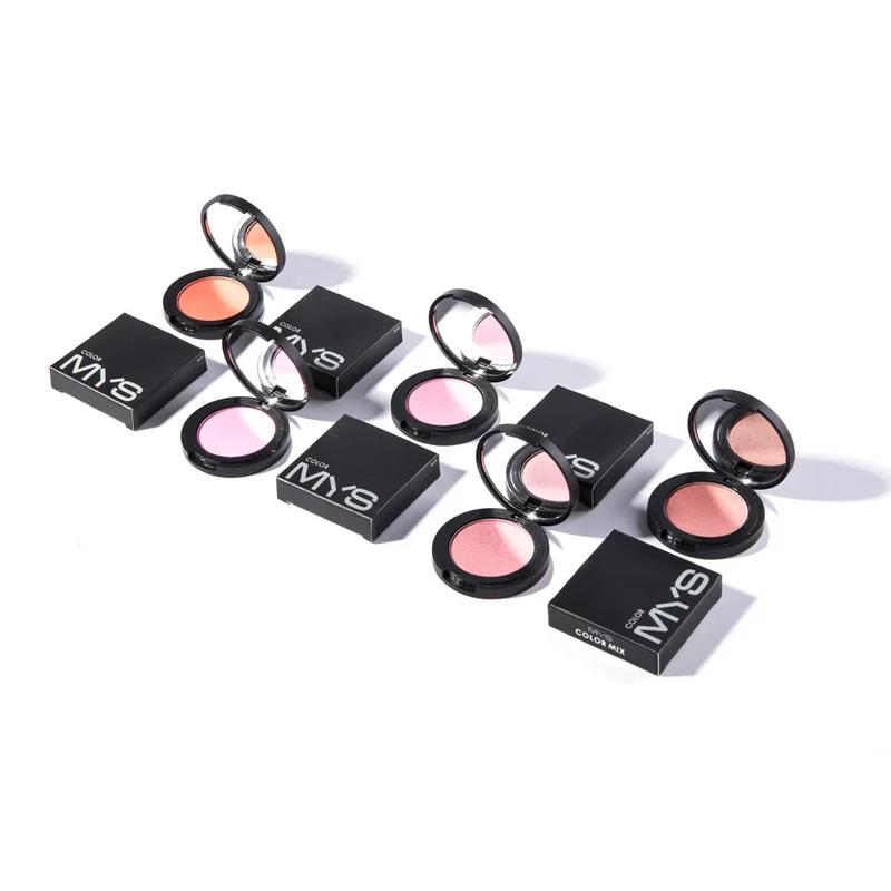 MYS brand Makeup Cheek Blush Powder 6 Colors single blusher bronzer Powder pressed Natural Foundation Face Makeup Blusher TSLM2
