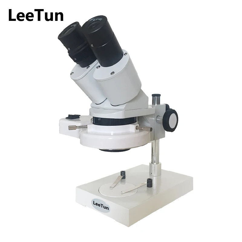

20x-30x-40x Illuminated Stereo Microscope with WF10X Eyepiece 2X 3X 4X Objective External Fluorescence Ring Light
