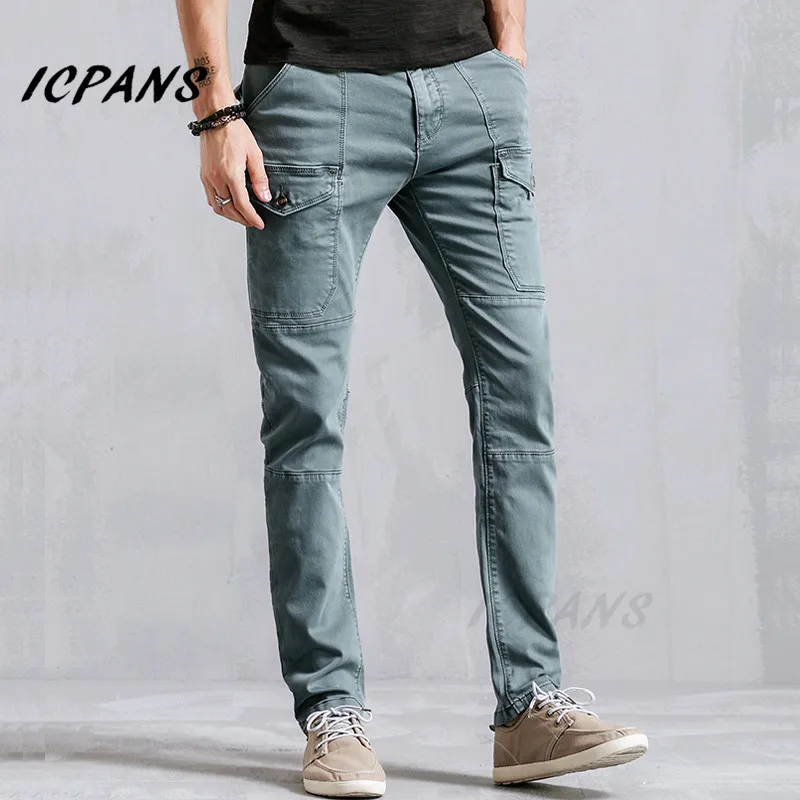 ICPANS Cargo Pants Men Spring Autumn 2019 Regular Casual Pants Male Trousers Sweatpants Hombre Fashion Slim Fit Mens Pants ICPANS Cargo Pants Men Spring Autumn 2019 Regular Casual Pants Male Trousers Sweatpants Hombre Fashion Slim Fit Mens Pants