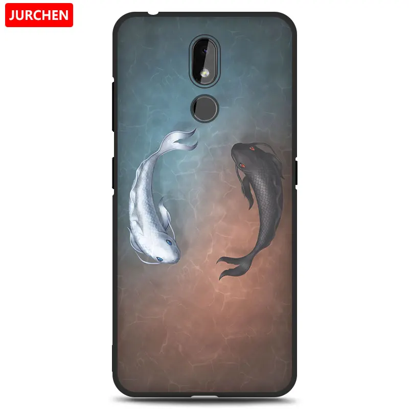 2 Чехол jurchen для Nokia 3,2 силиконовый чехол Мягкие Мультяшные из ТПУ милый цветок собака кошка Ультратонкий чехол для Nokia 3,2 Nokia3.2Back Cover - Цвет: 2