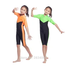 Высокое качество Дети Девушки Одна деталь мусульманский купальный костюм для девочек Исламская быстросохнущая Плавание одежда Купальные костюмы в мозаичном стиле с застежкой-молнией