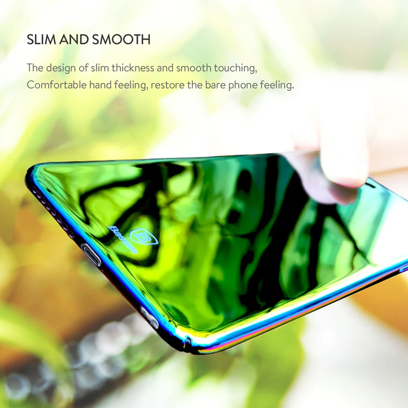 Ốp lưng tráng gương đổi màu Baseus Mirror Glass Case