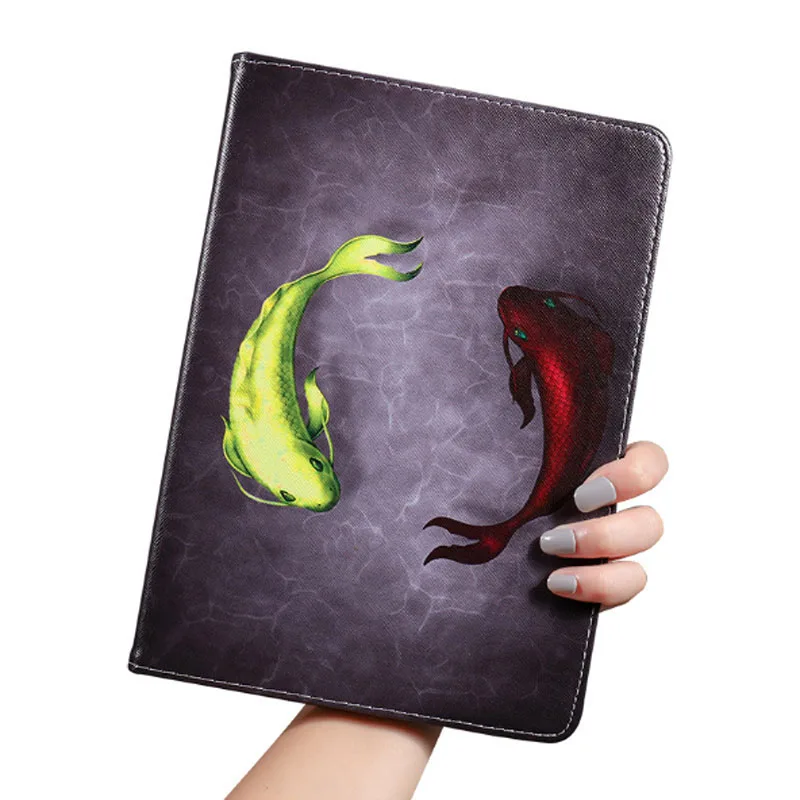 

Case For iPad Mini 5 Simple Silicone Soft Back Cover oil painting Smart Stand PU Leather Case For Apple iPad Mini 7.9 Inch