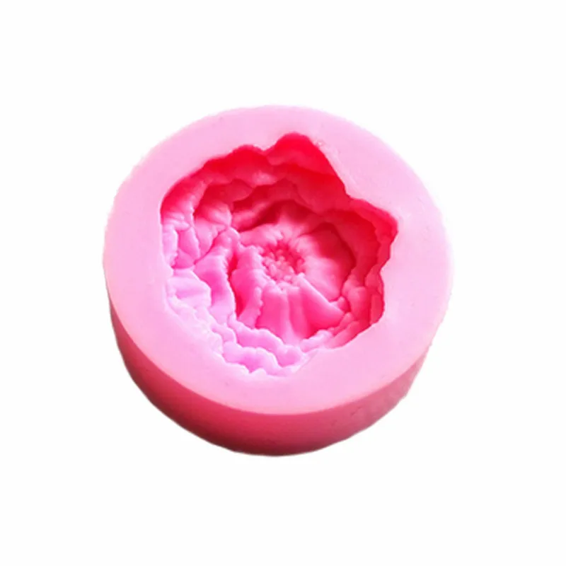 Цветок розы 3D силиконовые формы для кекса для глины смолы Шоколадное Мыло Ремесло плесень кухня Выпечка DIY Инструменты для торта - Цвет: 3
