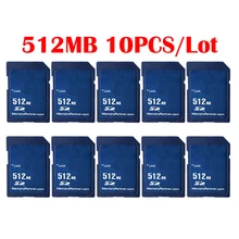 10 PÇS/LOTE Preço de Atacado Padrão SD Card 256MB 512 MB GB 2 1GB SD Secure Digital Cartão de Memória Flash Tarjeta Carte Frete Grátis