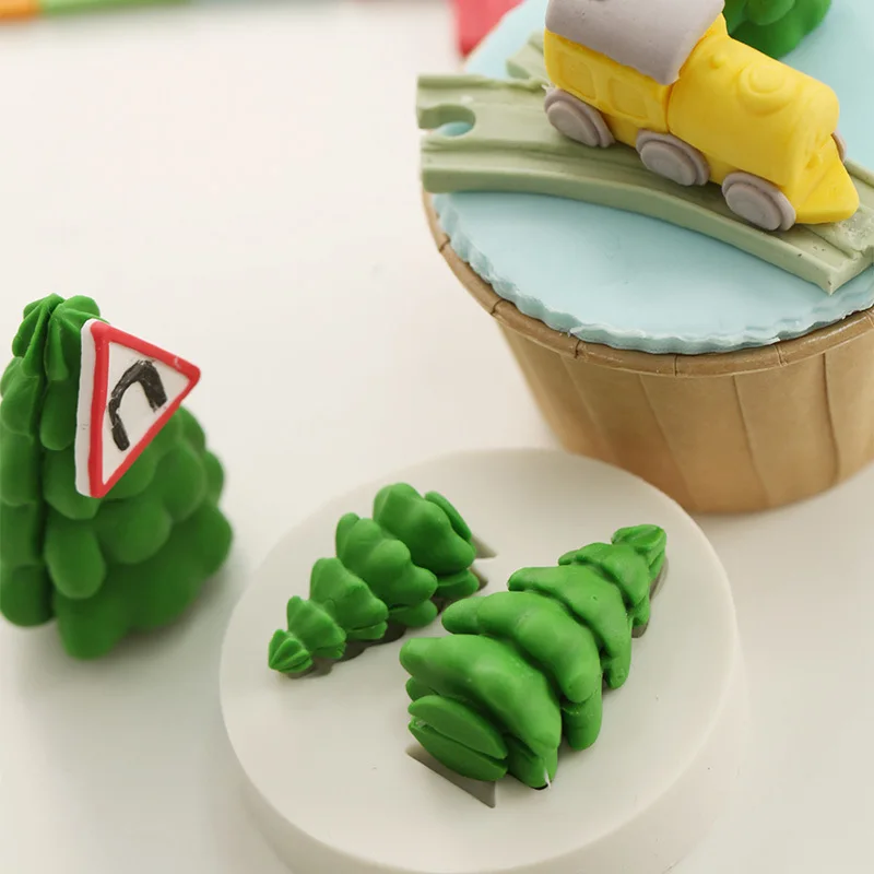 Yueyue Sugarcraft 6 шт. силиконовая форма для поезда помадки инструменты украшения торта