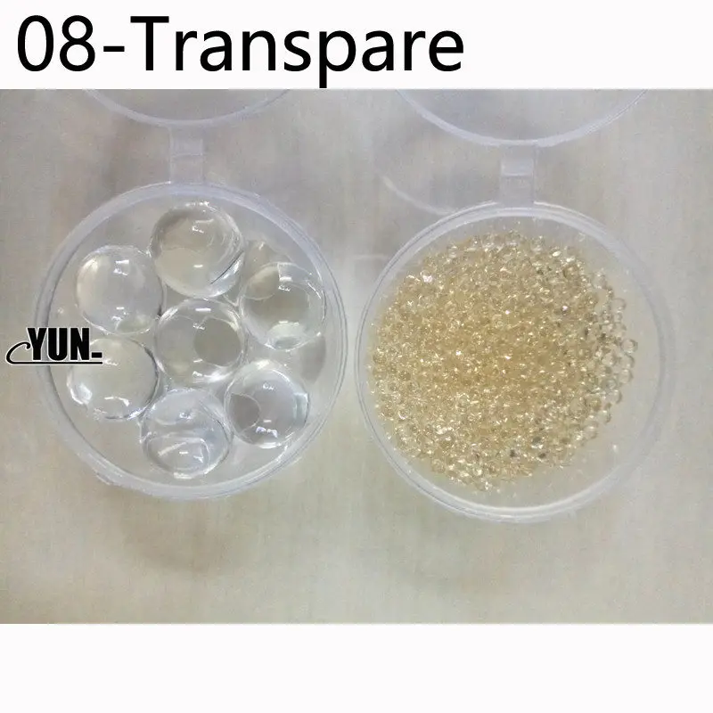 Transparent 1000 шт большие гидрогелевые жемчужные Кристальные бусинки в форме почвы, бусинки для выращивания грязи, свадебные детские игрушки, шарики для выращивания воды 8D - Цвет: Transparent