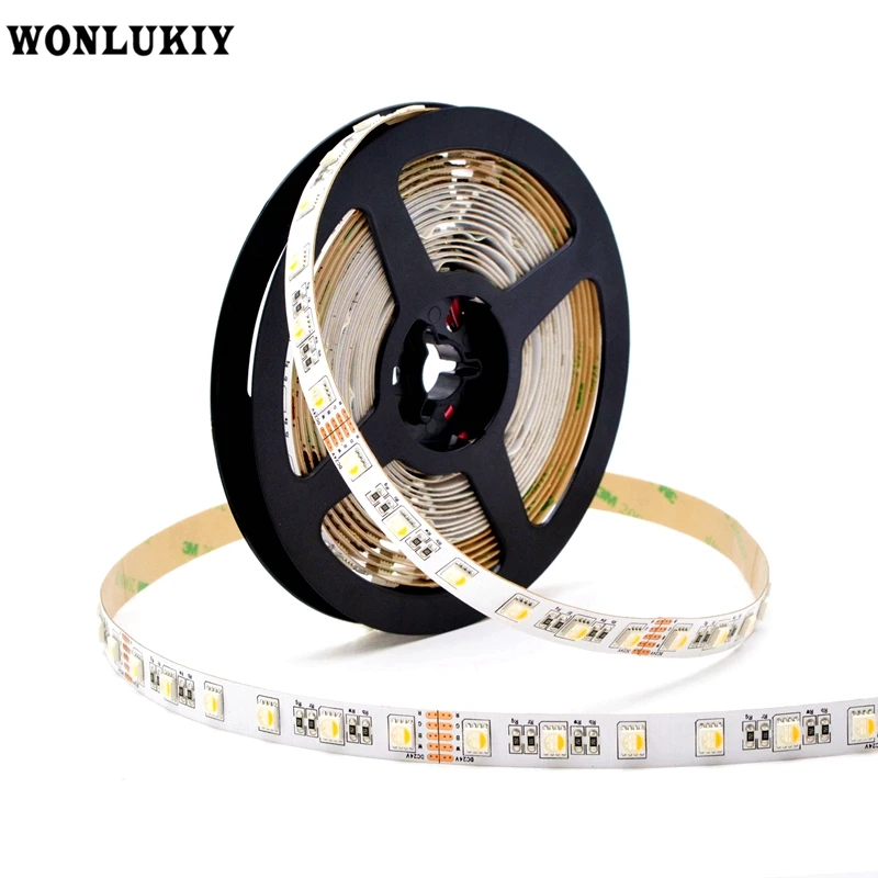 

4 Colors In 1 LED Chip SMD5050 RGBW LED Strip DC12V DC24V Flexible Waterproof Strip Light 60LED/m 5m/Roll RGB+White/Warm White