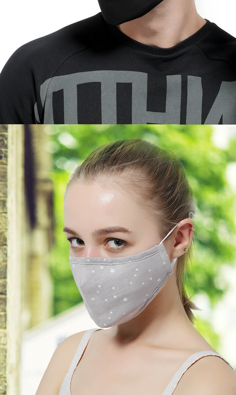PM2.5 маска для рта против дымки хлопковый Антибактериальный Теплые маски ветрозащитная защита от образования бактерий маски для лица для защиты от гриппа для взрослых детей
