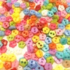 250pcs Mini Plastic Buttons For Dolls Soft Toys Clothes 6mm Assorted Colours Heart Square Flower Bow Stars ► Photo 2/6