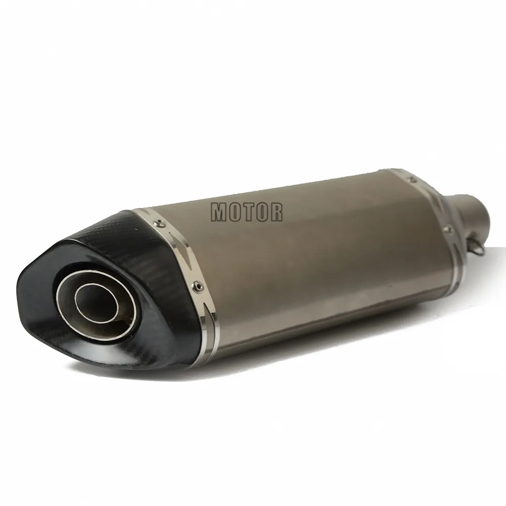 51mm tubo de Escape de la motocicleta modificada mufla tubo de Escape de acero inoxidable y de fibra de carbono para YAMAHA XJR 1200, 1300 FJR1300