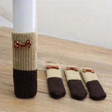 24Pcs Double knit Chair Covers Mute Table Legs Floor Protector Leg Sleeve Table Chair Foot Cover Socks Wear-resistant Foot Mats