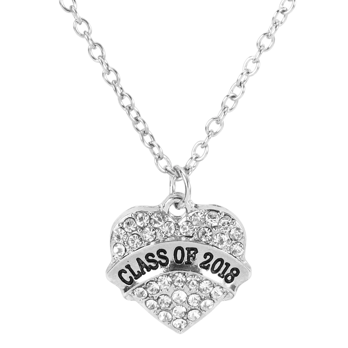 Buy Class of 2018 Graduation Crystal Heart Silver
