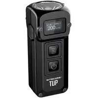 NITECORE TUP 1000 lumen Rvs Metallic Sleutelhanger Licht Oled-display EDC USB Oplaadbare Sleutel Knop Licht Gratis verzending