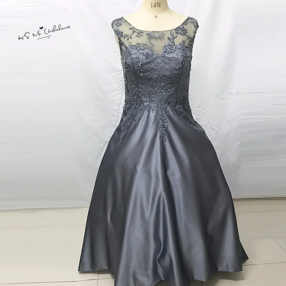 Dark Gray Lace Dresses