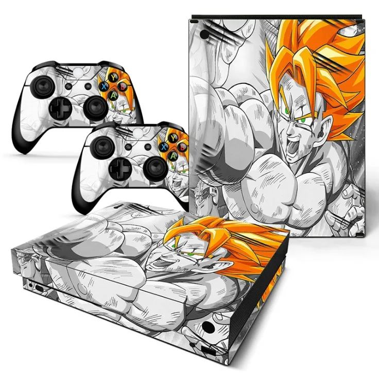 Dragon Ball съемное ПВХ покрытие клейкая плёнка для Xbox One X полное тело Защитная крышка наклейки