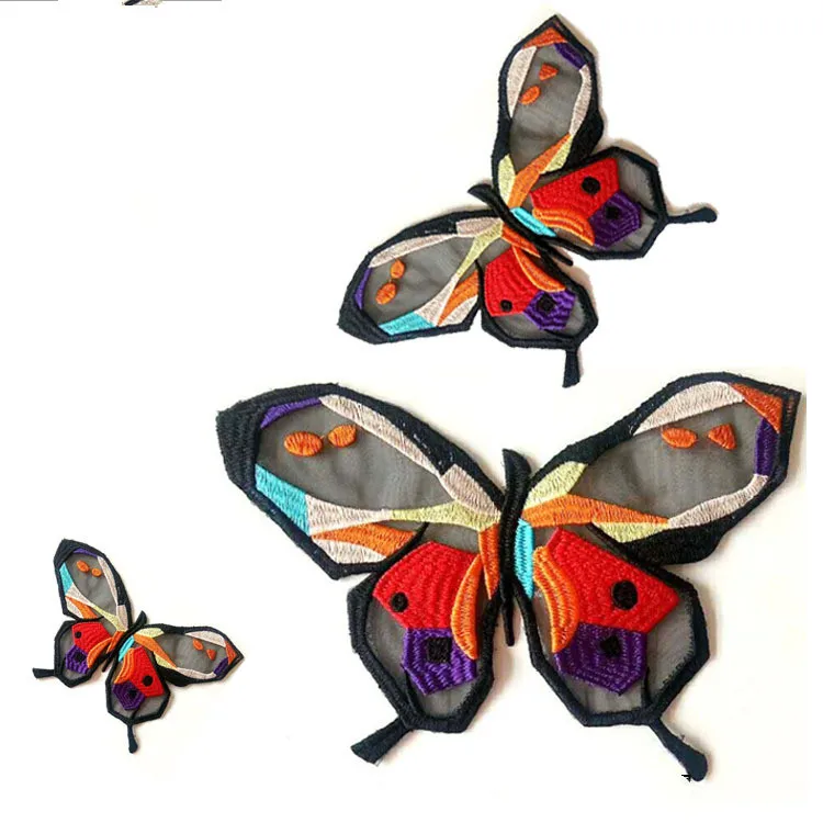 

1pc Embroidery Butterfly Lace Fabric Patch,DIY Lace Fabric Patching Neckline Clothing Applique Sewing Craft