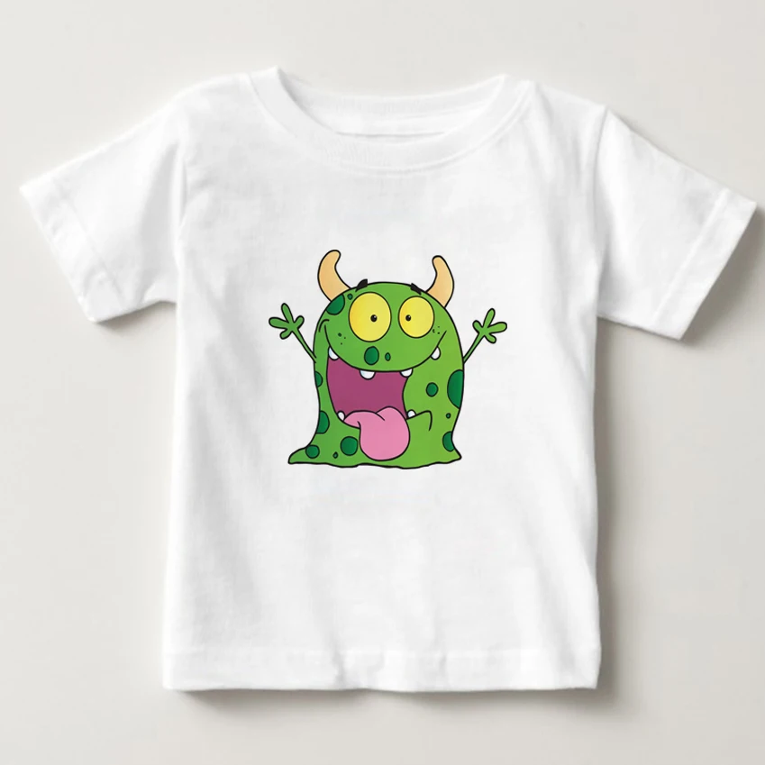 

Boys Girls T-shirts Cartoon Tongue MONSTER t shirt Children's summer Short Sleeve Cotton T shirts baby monster Tees Tops 2-15Y