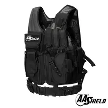 AA щит для полиции тактический спецназ жилет Военный полицейский жилет черный
