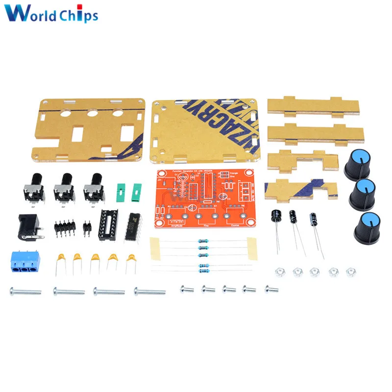 XR2206 DIY Kit синусоидальный треугольник квадратной волны выход 1 Гц-1 МГц Функция DDS генератор сигналов Регулируемая амплитуда частоты