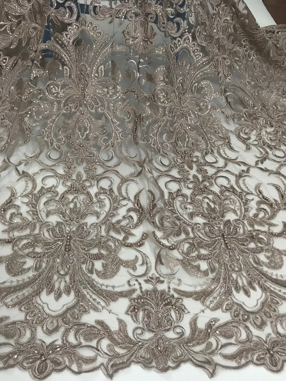 

Latest African Lace Fabric Embroidered tulle fabriC High Quality African Lace Fabric 2018 French Lace Fabric For Party Dress