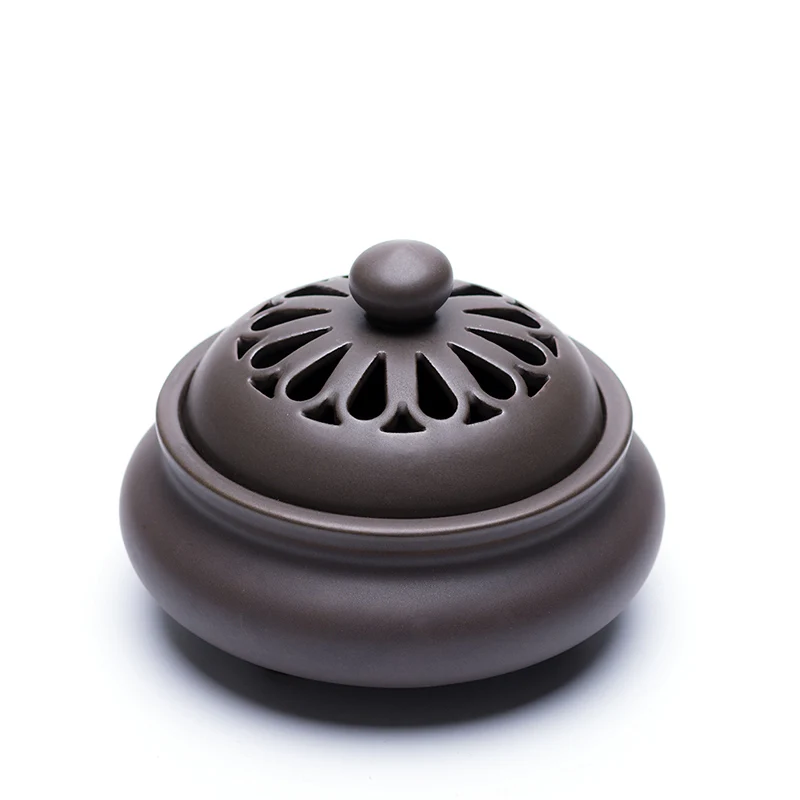 PINNY Large Ceramic Incense Burner Sandalwood Coil Censer Home