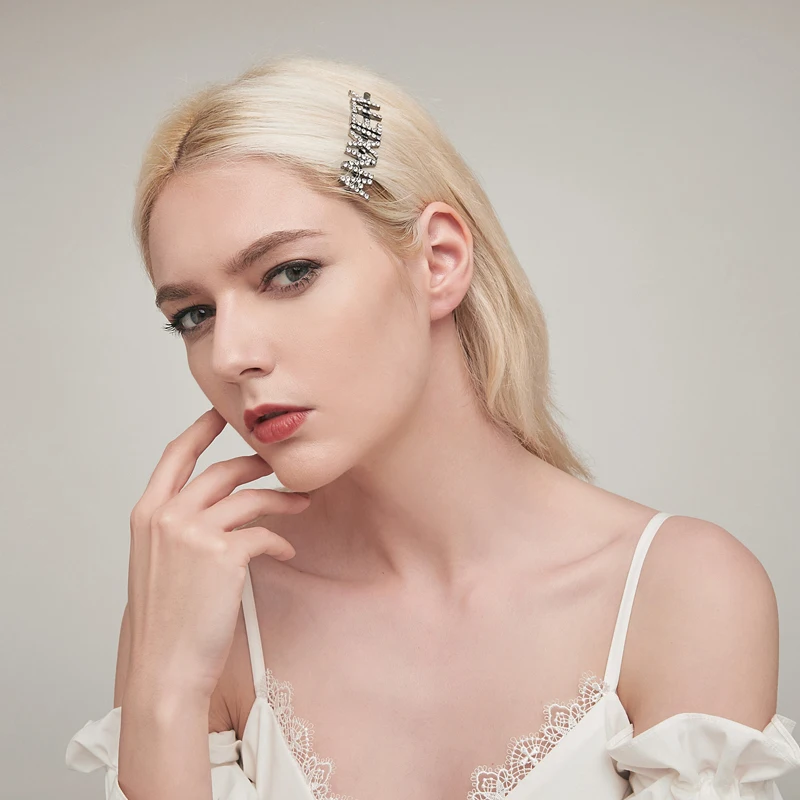Горячие слова заколка для волос Blingbling буквы Bobby булавки, Hairslide уникальные аксессуары для волос оптом