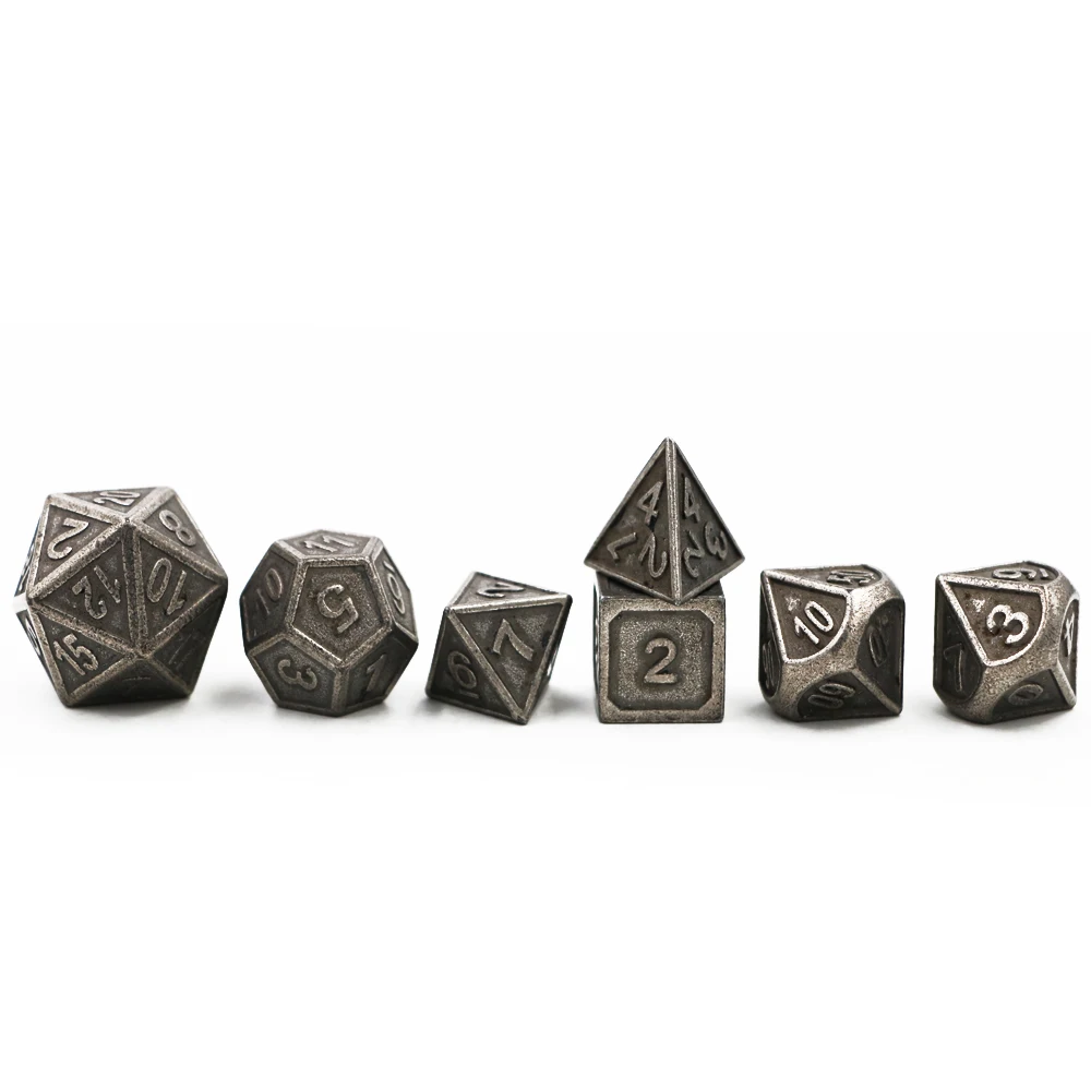 Dungeons & Dragons 7pcs/set Creative RPG Dice D&D Metal Dice DND Game