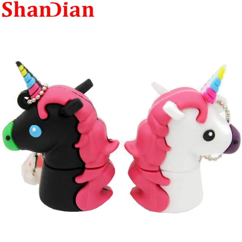 

JASTER Cute Cartoon white Unicorn style flash drive real capacity usb flash pendrive 4gb 8gb 16gb 32gb flash memory stick