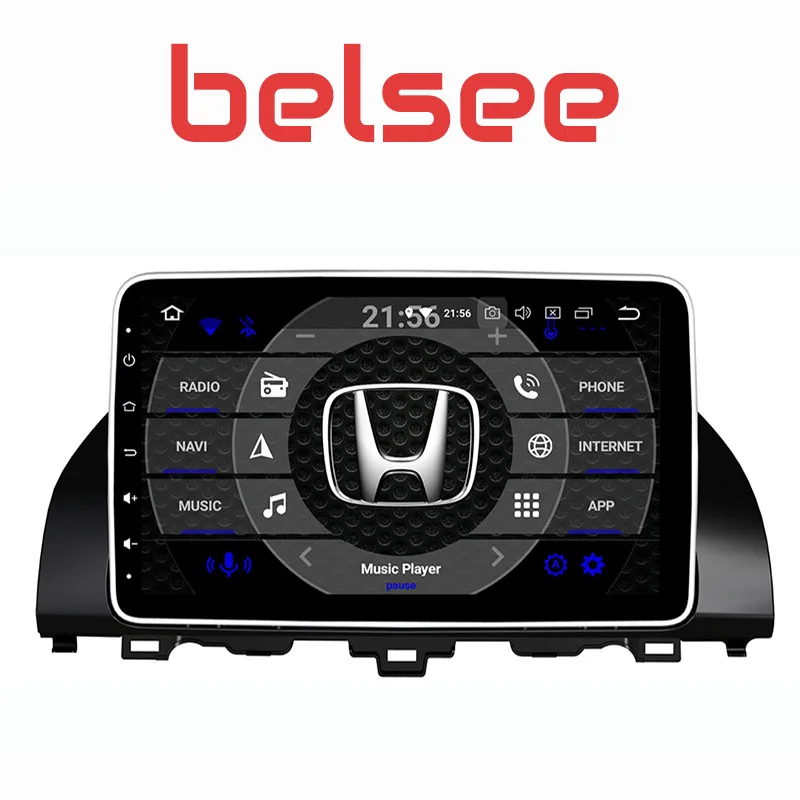 

Belsee 10.1" Touch Screen Radio Octa Core PX5 Ram 4G+32G Android 8.0 Car Stereo GPS Navigation HD for Honda Accord 10th gen 2018