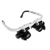 Loupe de lunettes à bandeau avec LED lumières, Loupe éclairée 8X 15X 23X, lampe de réparation de montre ► Photo 3/6