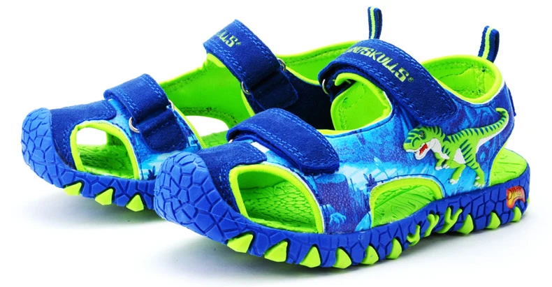 Обувь для мальчиков 2019 летние Нескользящие детская обувь анти-влияние детские сандалии (для мальчика) пляжные сандалии дети 3D сандалии с