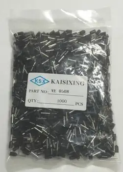 

BLACK wholesal E0508 tubular wire connector electrical terminals cable crimps wire ferrules For 0.5mm2, 22 AWG Wire 1000pcs