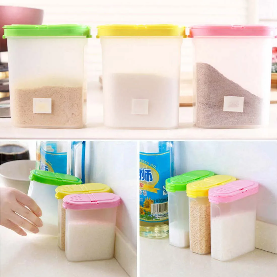 

250ml Plastic PP Kitchen Storage Box Refrigerator Food Preservation Container Beans Stoarge Jar with Seal Cover